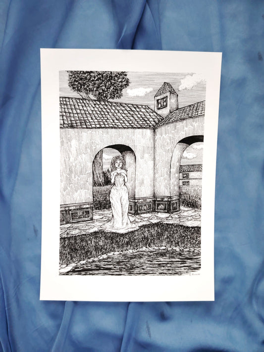 Print format A4 " Le jardin secret"