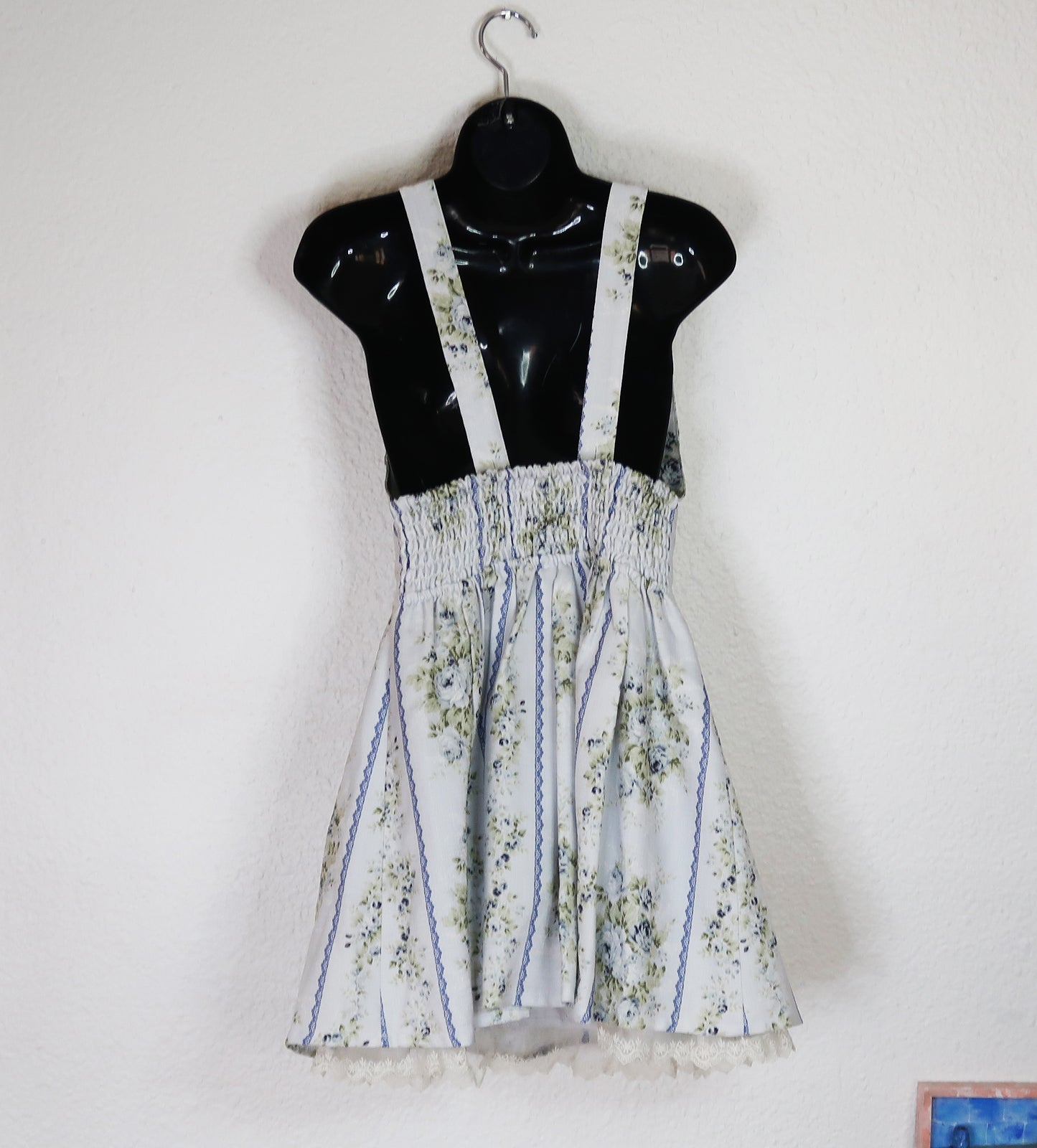 Robe bleu bustier avec bretelle fleuris Liz Lisa