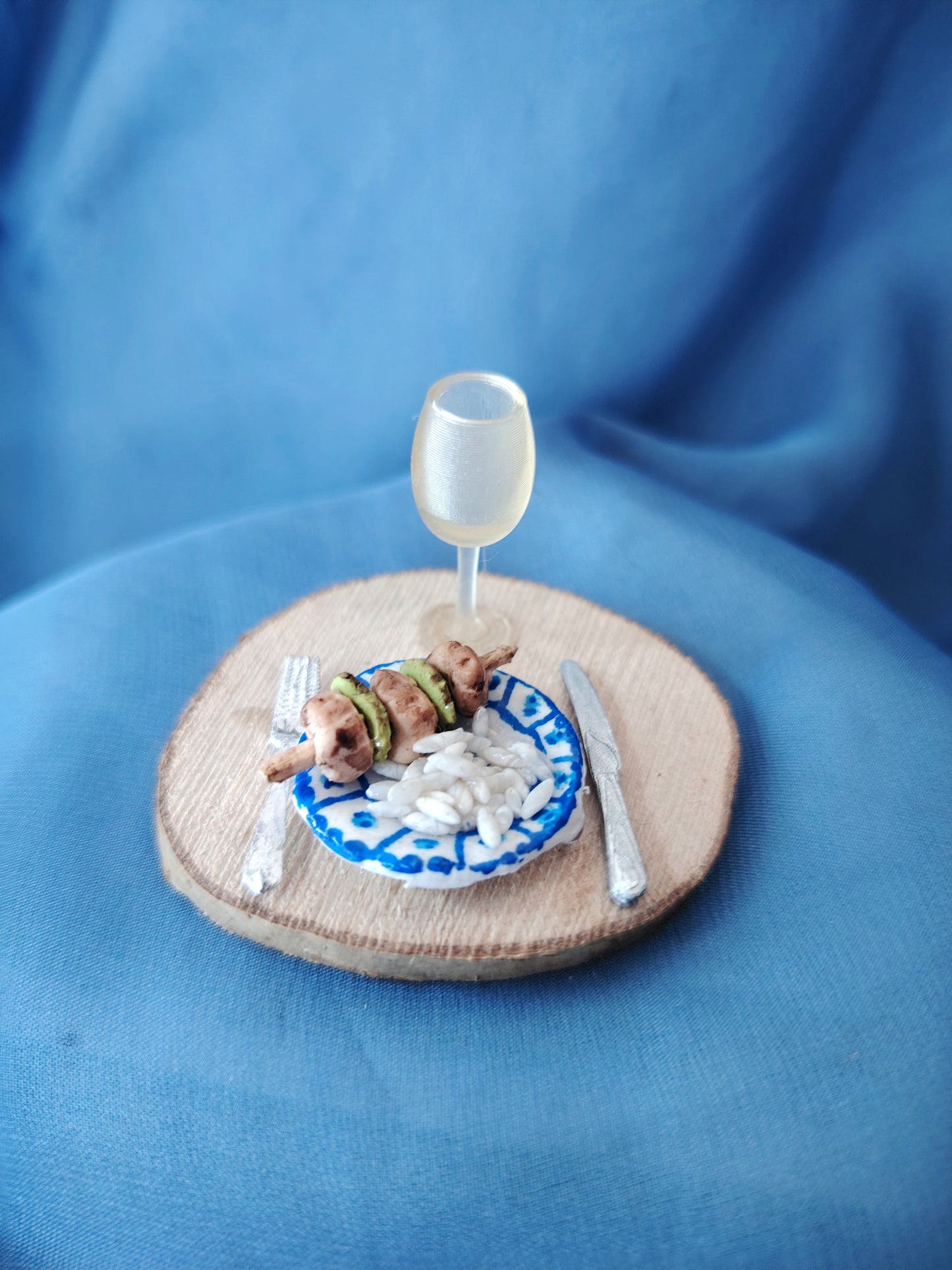 Plat miniature brochette + riz