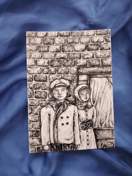 Illustration originale en A5 "Le couple"
