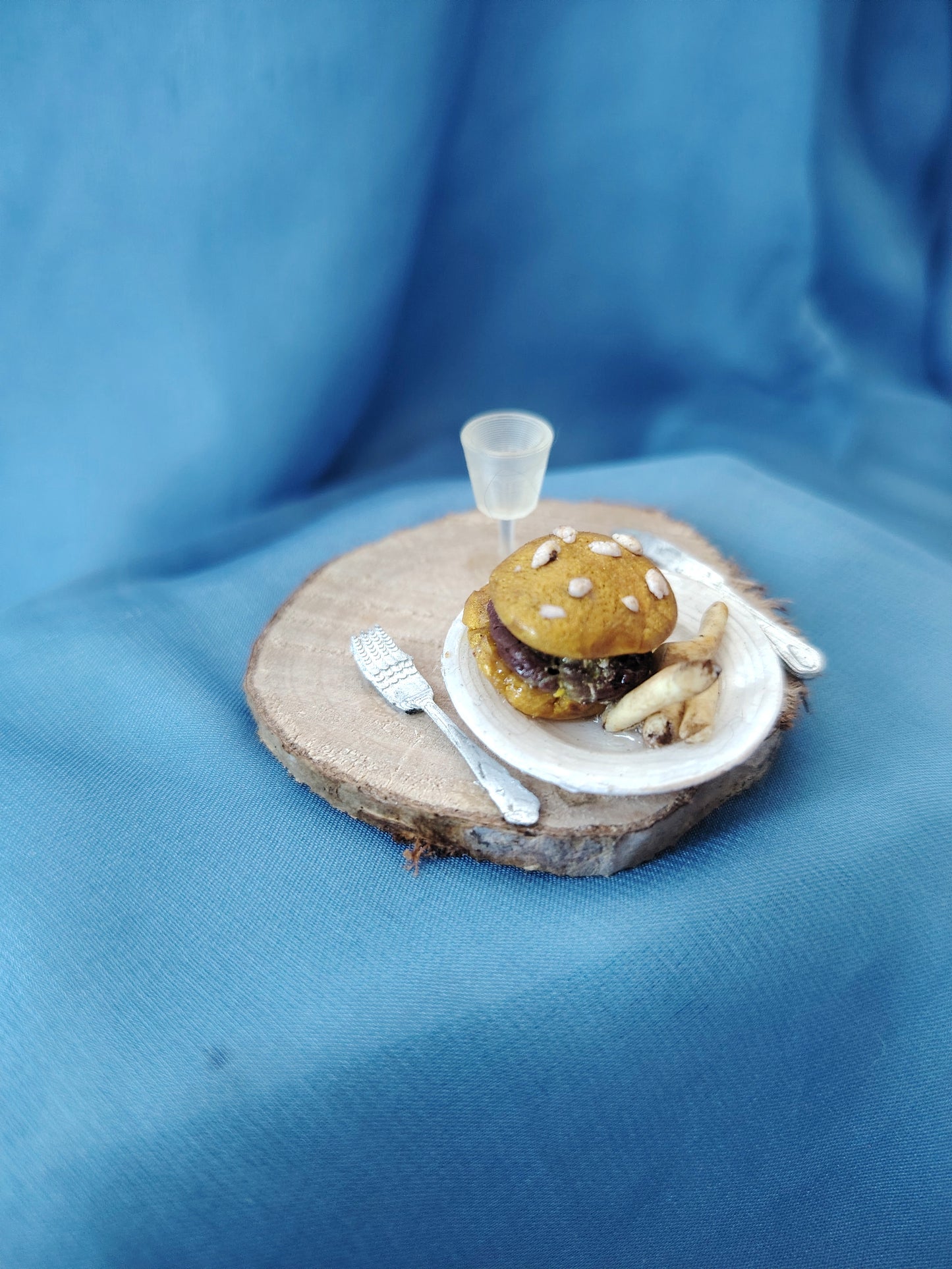 Plat burger frites miniature