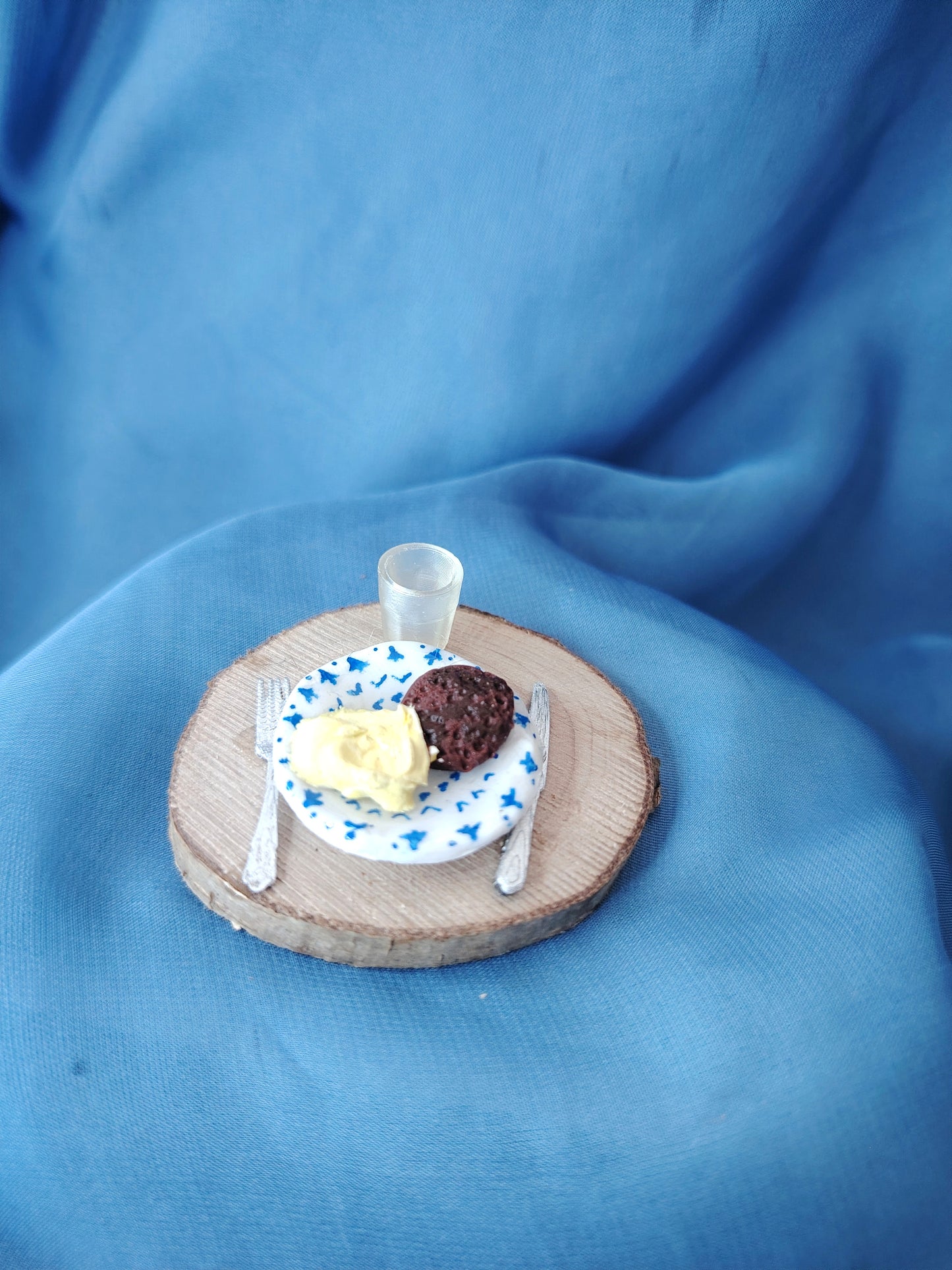 Plat miniature steak haché purée
