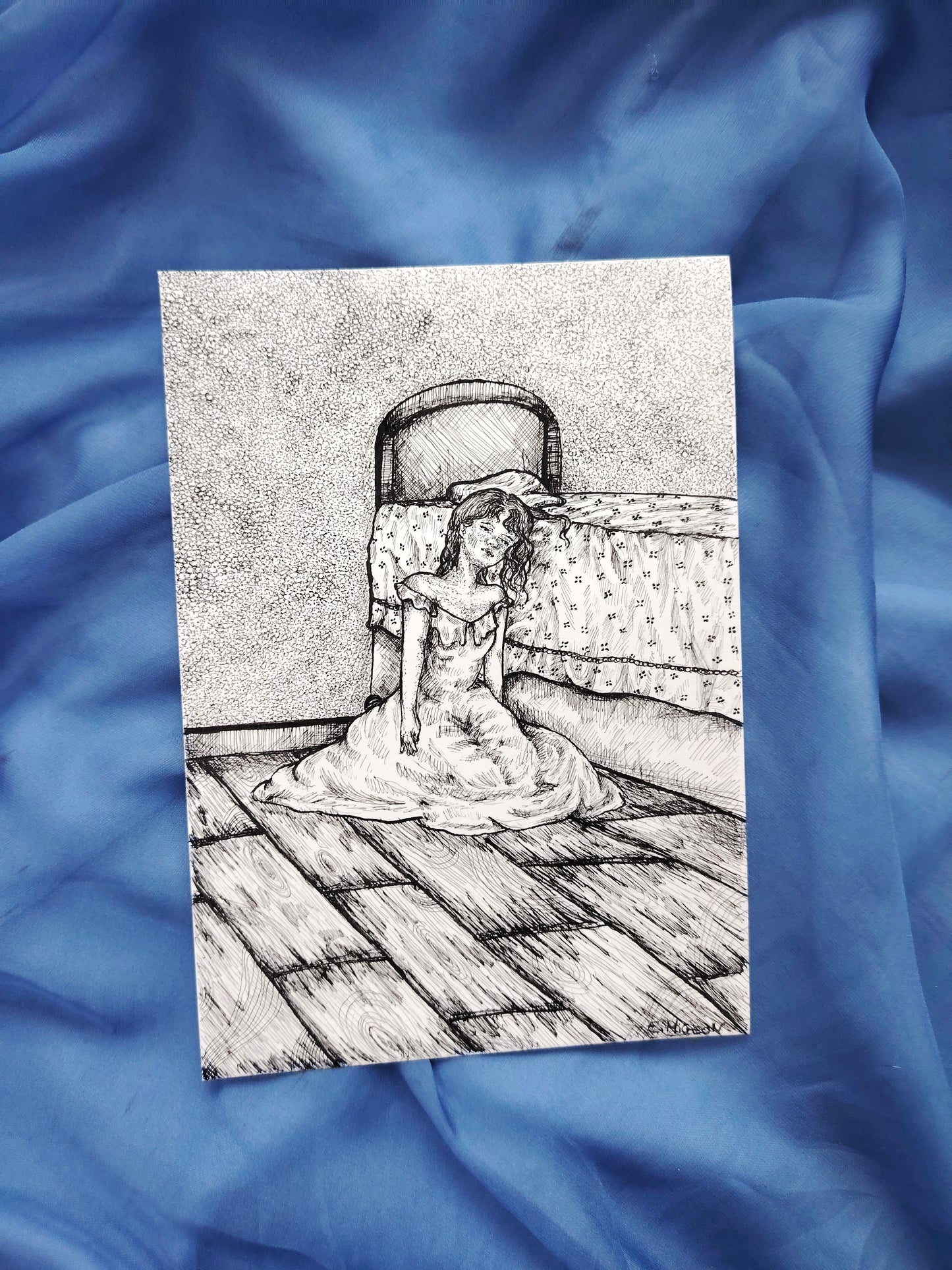Illustration originale en A5 "Le vide"