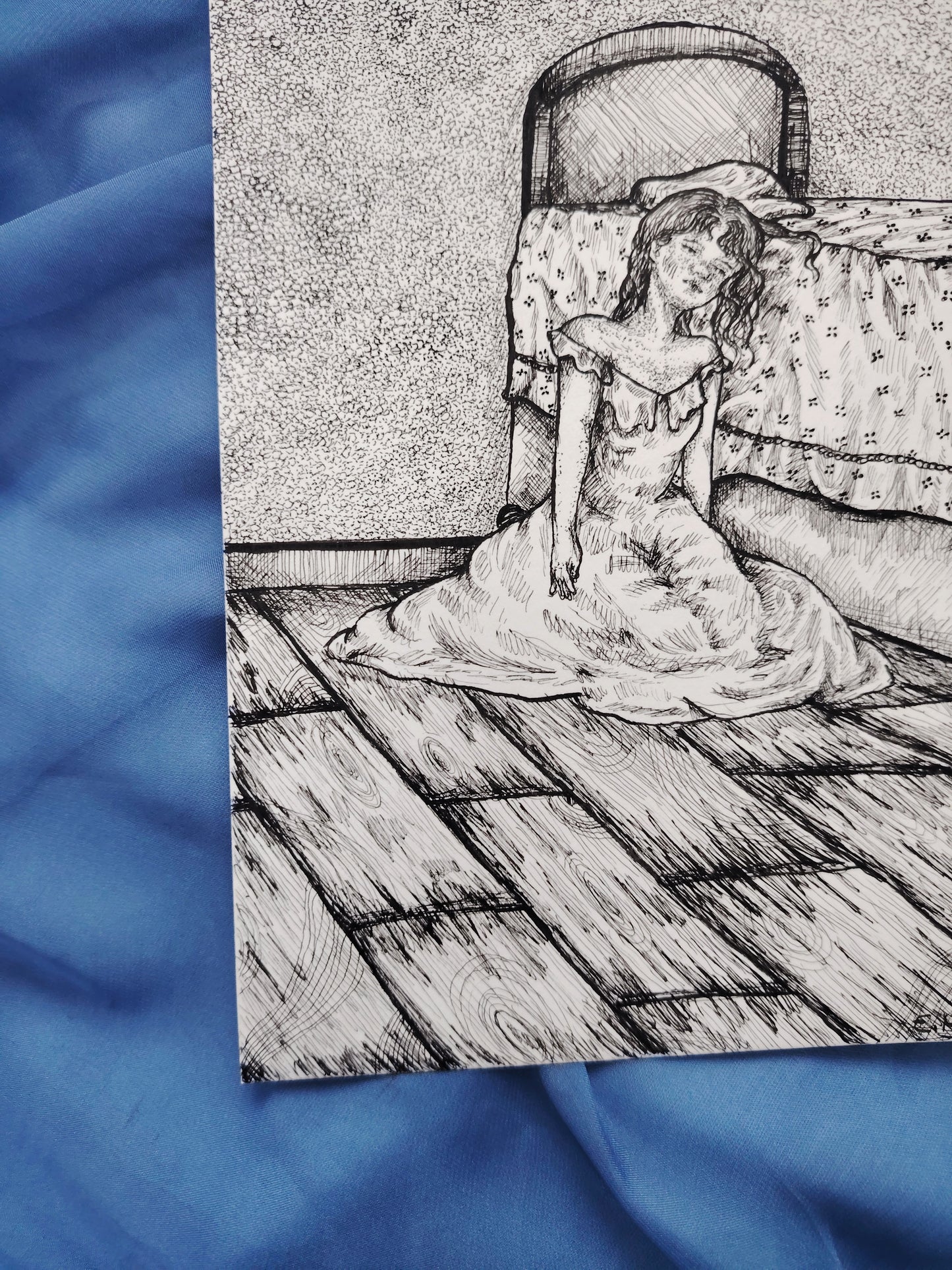 Illustration originale en A5 "Le vide"