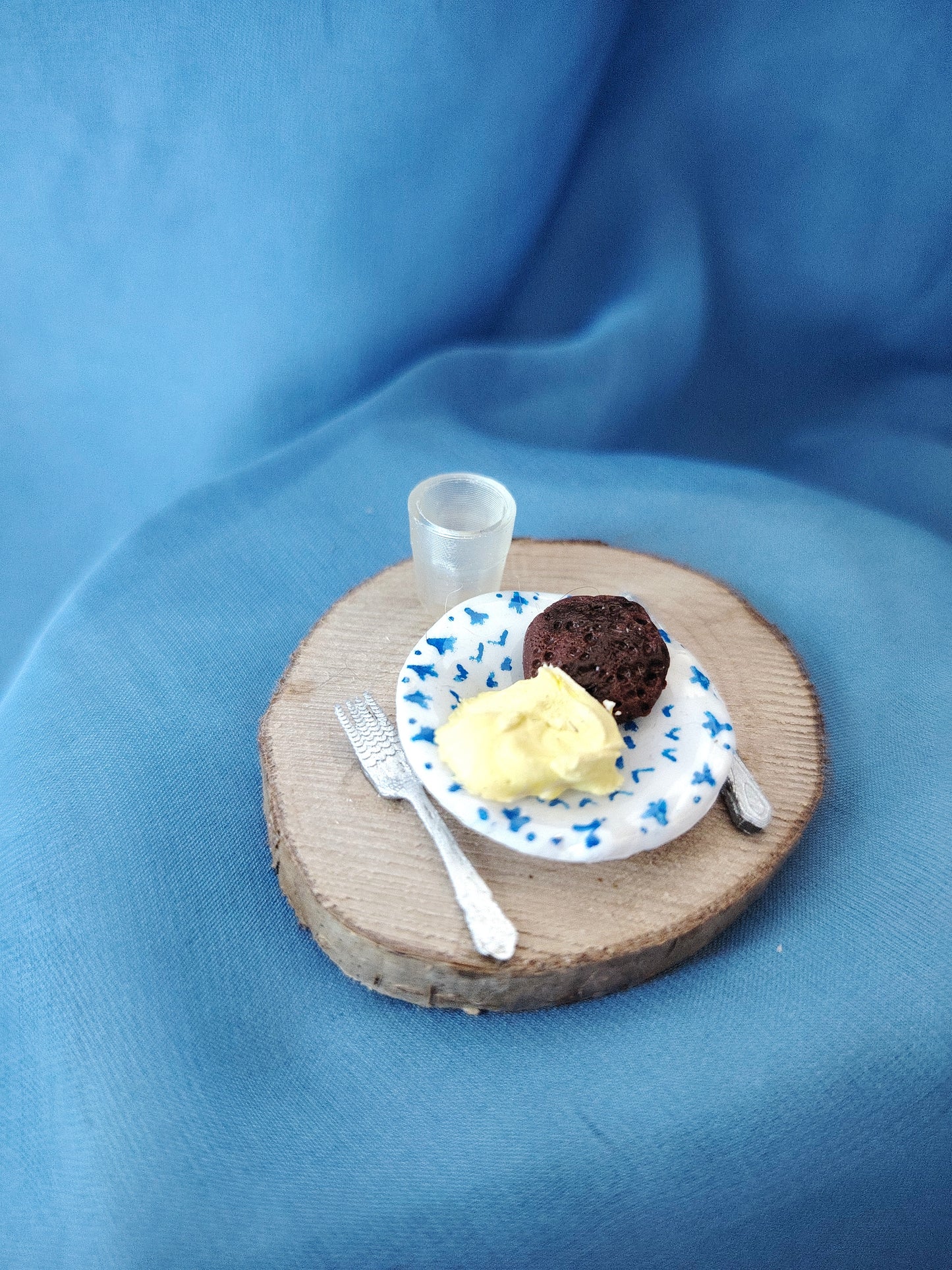 Plat miniature steak haché purée