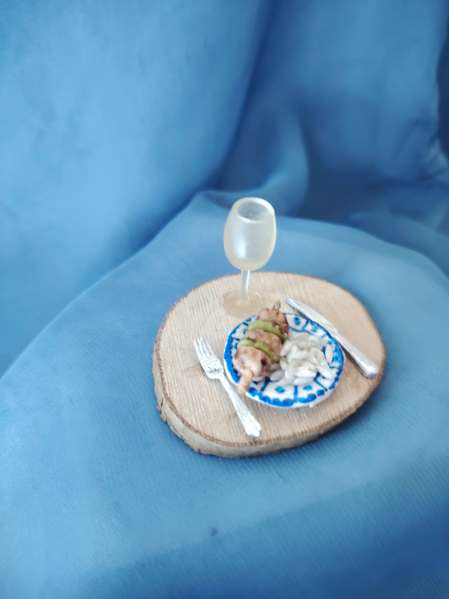 Plat miniature brochette + riz