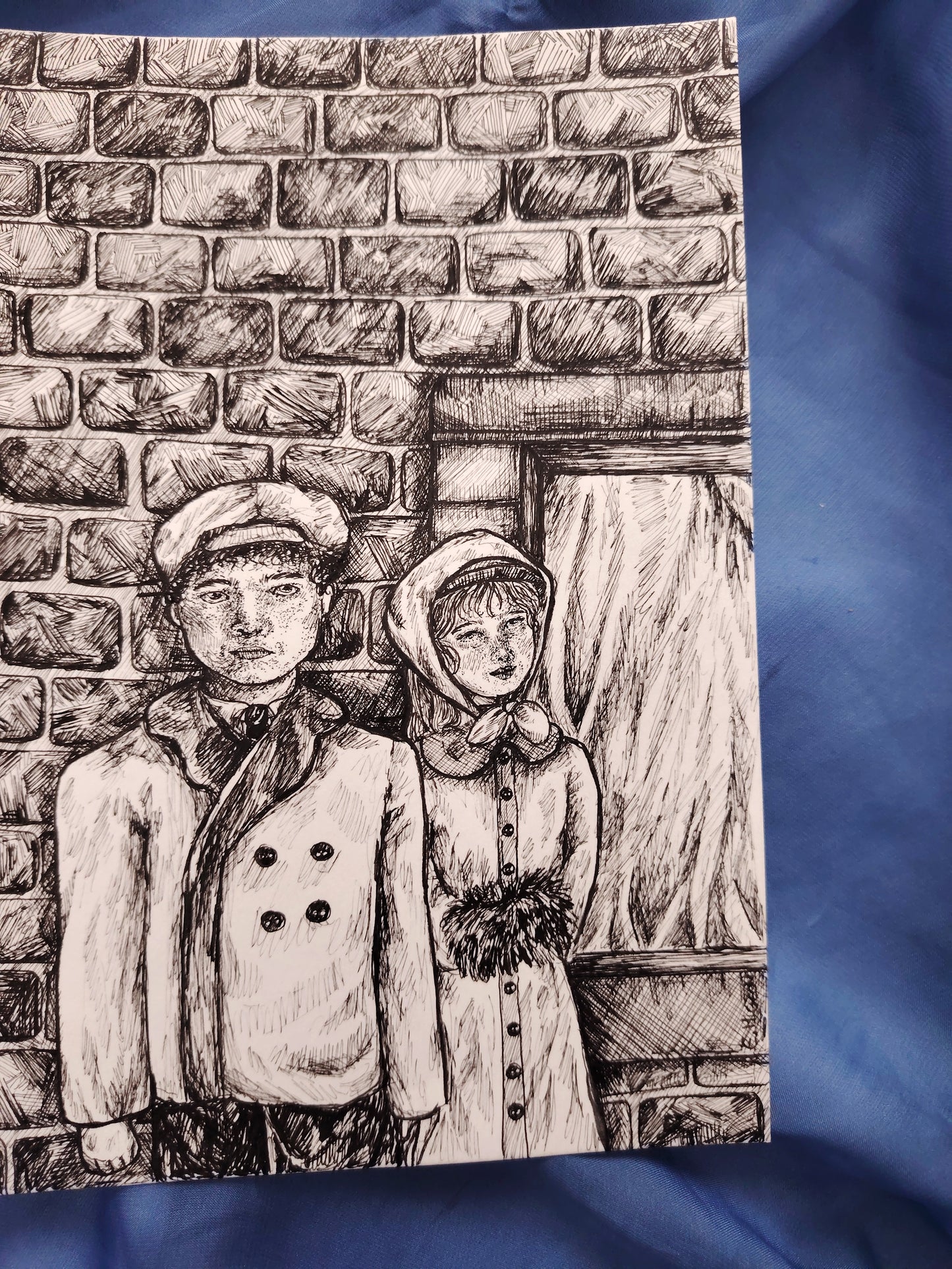 Illustration originale en A5 "Le couple"