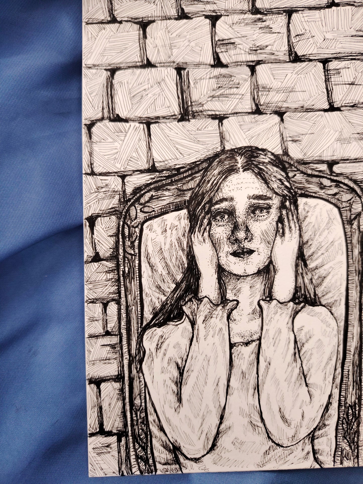Illustration originale en A5 "L'étonnement"