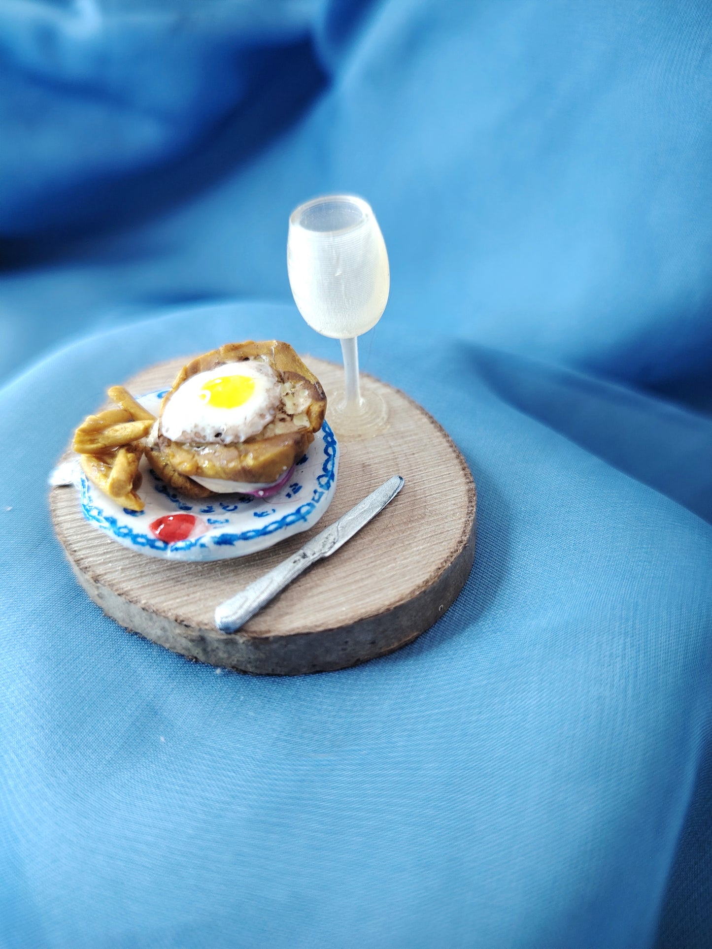 Plat miniature Croque monsieur + frites