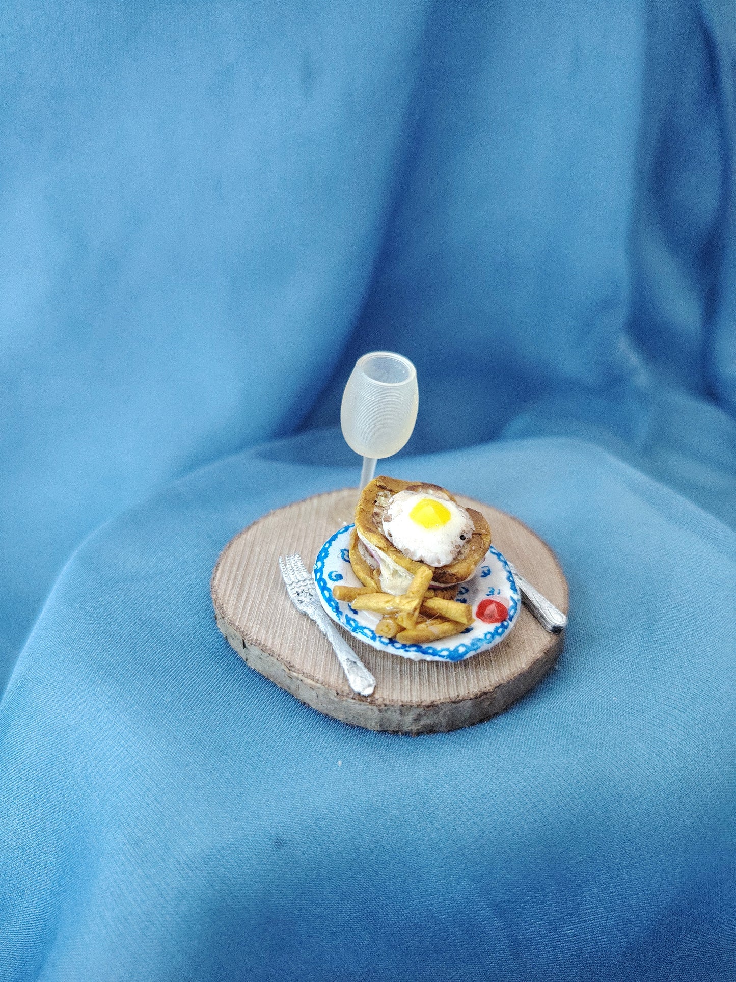 Plat miniature Croque monsieur + frites