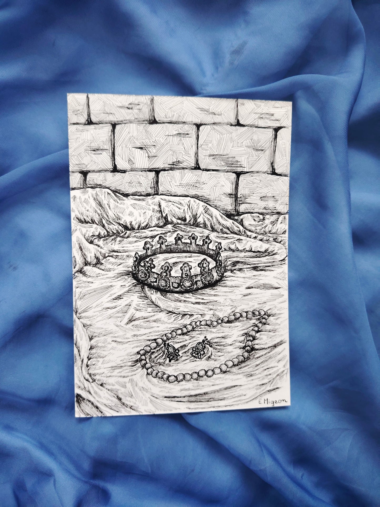 Illustration originale en A5 "La couronne"