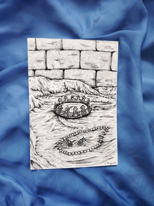 Illustration originale en A5 "La couronne"