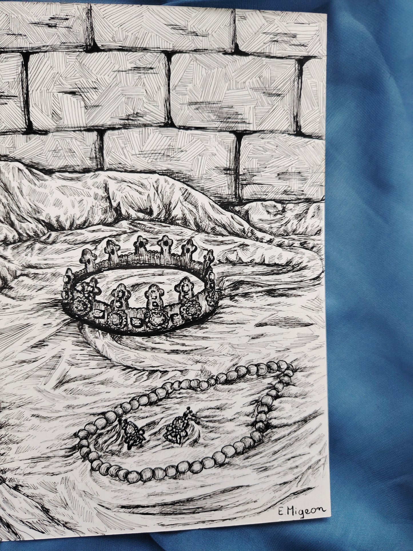 Illustration originale en A5 "La couronne"
