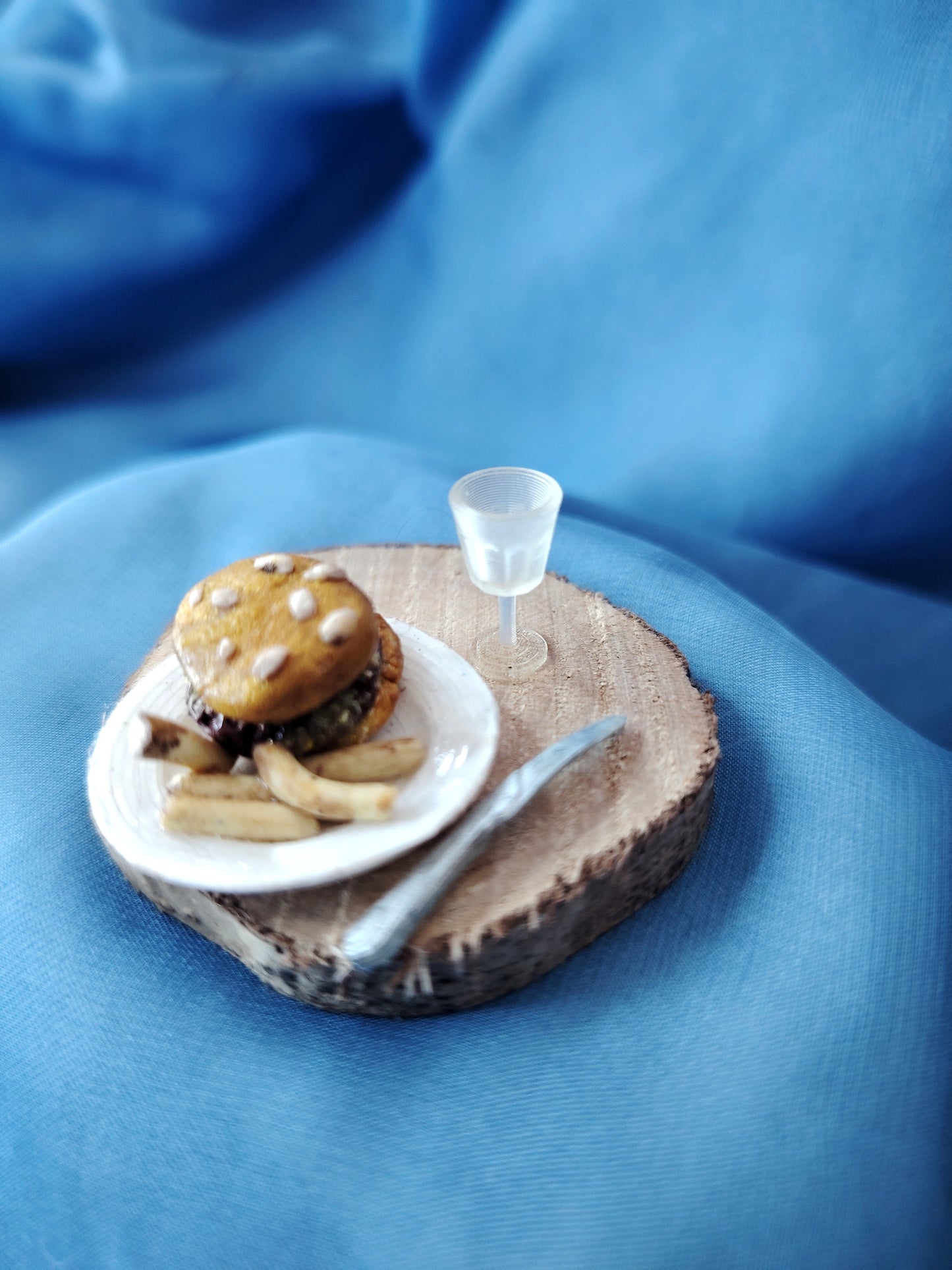 Plat burger frites miniature