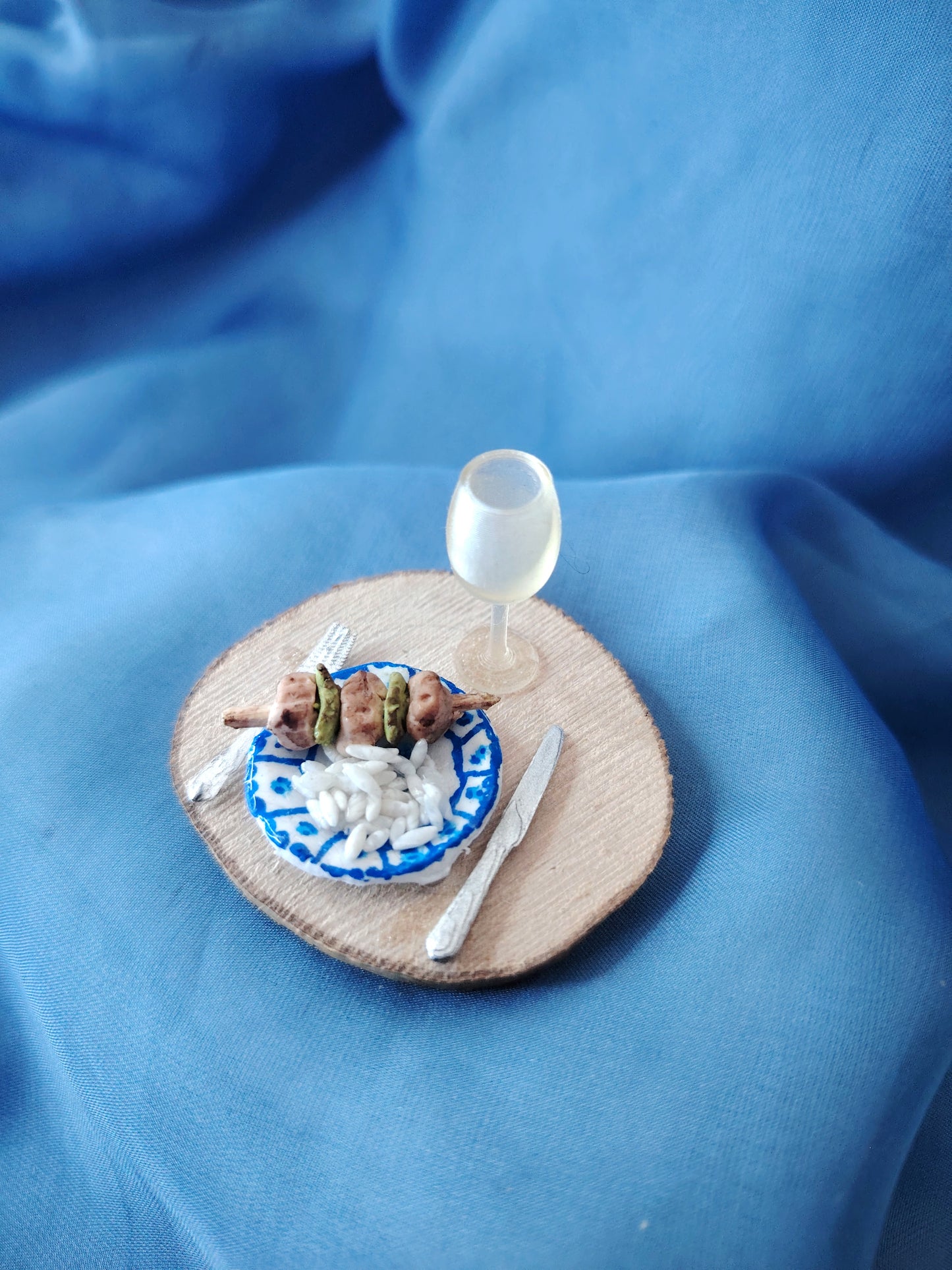 Plat miniature brochette + riz